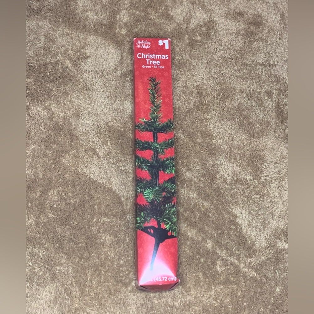 Small fake Christmas trees